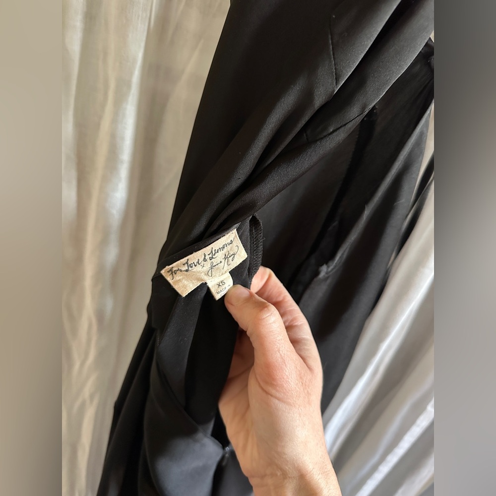 For Love and Lemons x jaime king Alexandra black slip dress XS - Picture 5 of 5